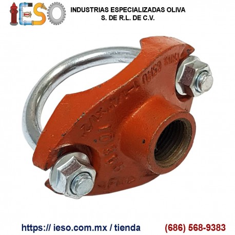 Salida Mecánica de Hierro Dúctil Roscada de 1-1/4" X 1/2"