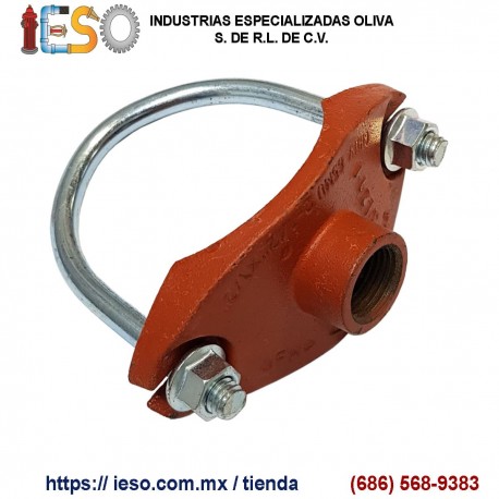 Salida Mecánica de Hierro Dúctil Roscada de 2-1/2" X 1/2"