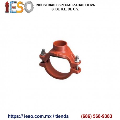 Tee Mecánica de Hierro Dúctil Ranurada 4"X1-1/2"