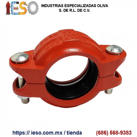 Cople de Hierro Dúctil Flexible Ranurado 2-1/2"