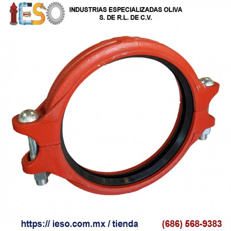 Cople de Hierro Dúctil Flexible Ranurado 12"