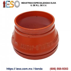 Reducción Concéntrica de Hierro Dúctil Ranurada 8"X6"